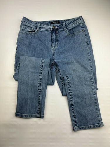 Roz \u0026 Ali Women's Size 10 Blue Skinny 