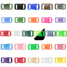 Paracord Planet Contoured Plastic Buckles - Side Release - 3/8" 1/2" 5/8" Size