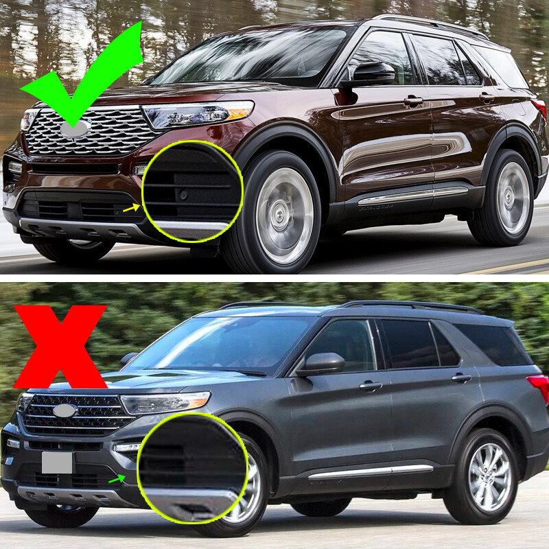 Front Lower Bumper Cover Valance Black Fit 2020-2023 Ford Explorer