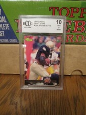 1993 Classic Jerome Bettis Rookie Card-Pittsburgh Steelers-BCCG 10-MINT. rookie card picture