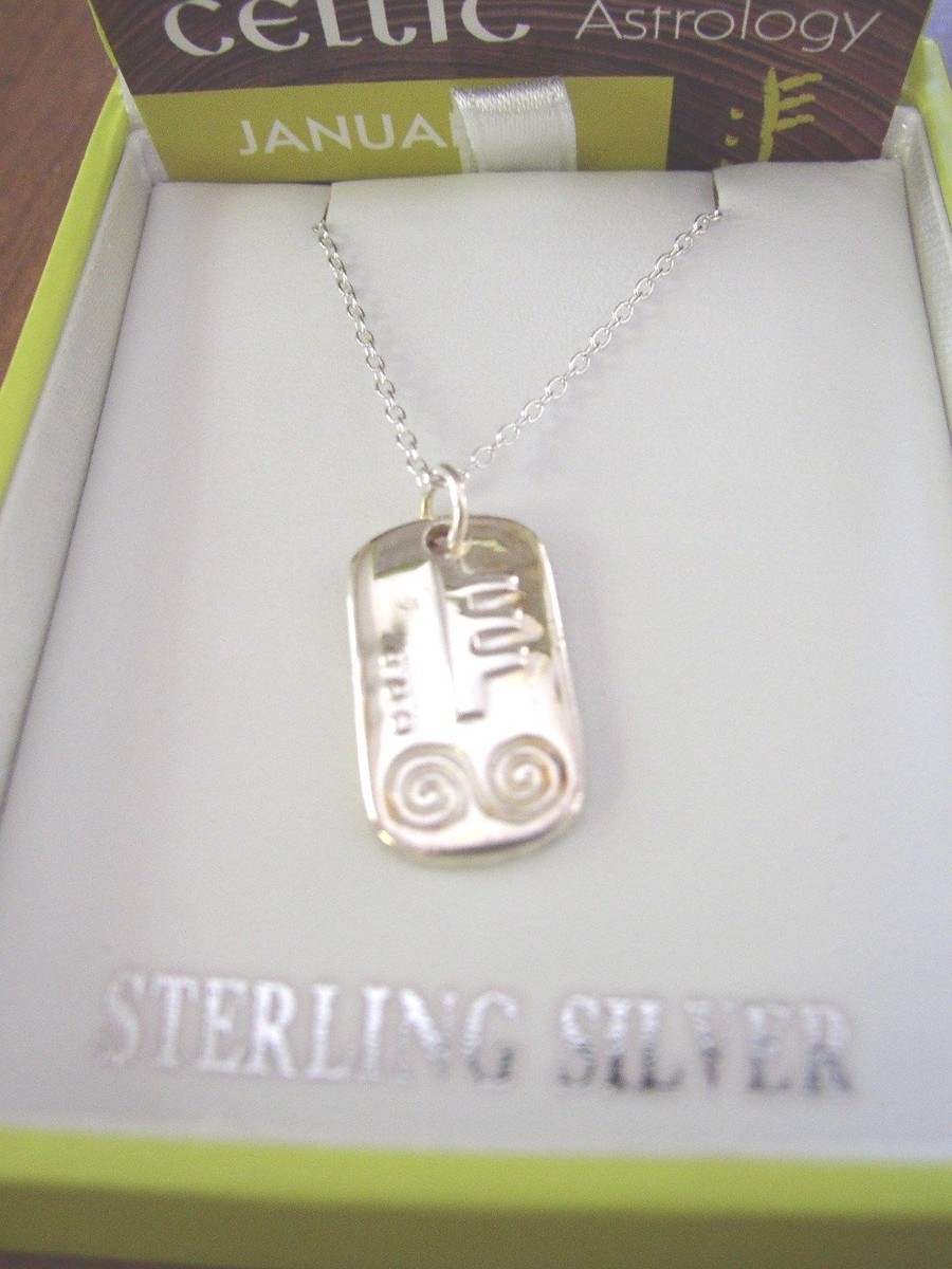 Celtic Astrology Ogham Necklace, Amethyst, Dublin