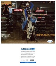Ezekiel Mitchell ‘The Ride’ Signed Autograph 8x10 Photo ACOA PBR Bull Rider