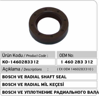BOSCH 1460283312 - Diesel Ricambi - Ricambi Diesel (senza sensori Diesel