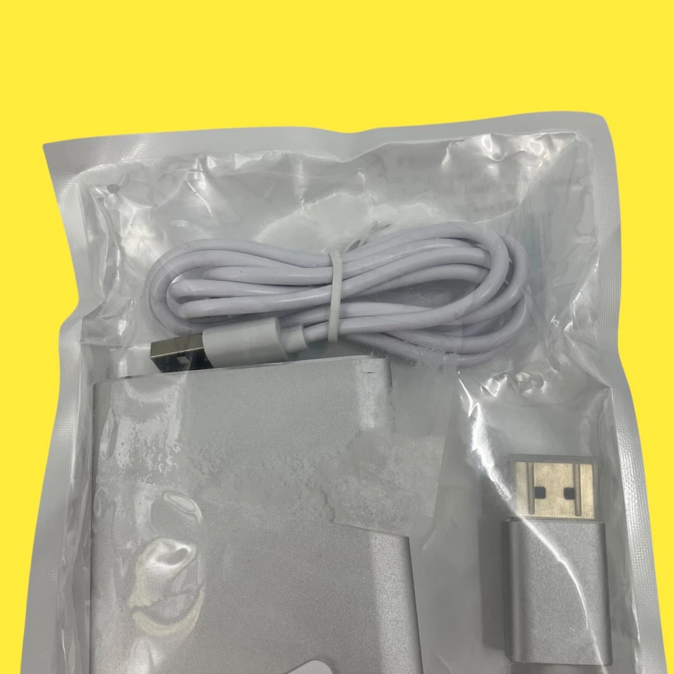 WJESOG DisplayPort to Dual DisplayPort Splitter Gray #1120 z65/162 (AR) - Image 3 of 4