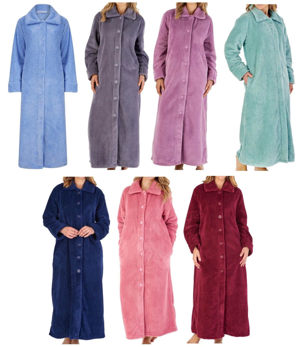 Women's Hooded Premium Fleece Full Length Bathrobe Turkish Soft Plush Robe  (As Is Item) - Bed Bath & Beyond - 34343042