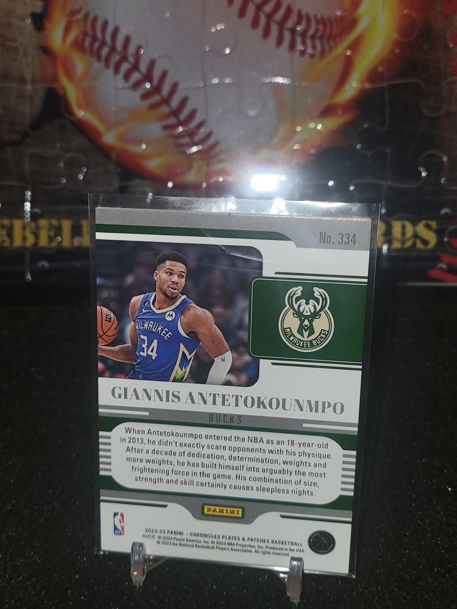 2022-23 Chronicles Plates And Patches Giannis Antetokounmpo /149