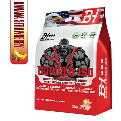 Isolate Whey Protein 5000G Fast Absorbing  Black Hammer usa