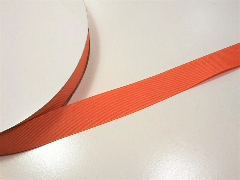 Orange Grosgrain Ribbon 7/8 inch wide x 10 yards Schiff Papaya Crafts Bows B5 - Image 3 of 4