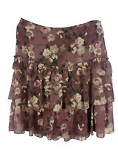Lauren Ralph Lauren Women's Floral Crinkle Georgette A-Line Tiered Ruffle Skirts