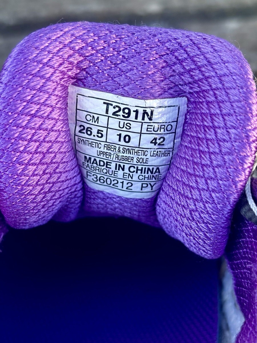 Asics Gel Nimbus T291N Gray Purple Running IGS Sneakers