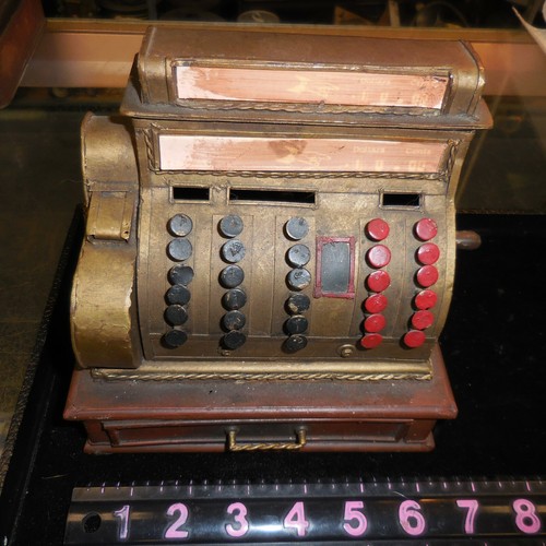 VINTAGE METAL CASH REGISTER BANK eBay