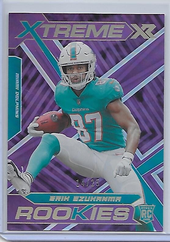その他 Artbeats Dolphins 2022 Panini Xr Purple foil RARE Xtreme Rookies ERIK EZUKANMA