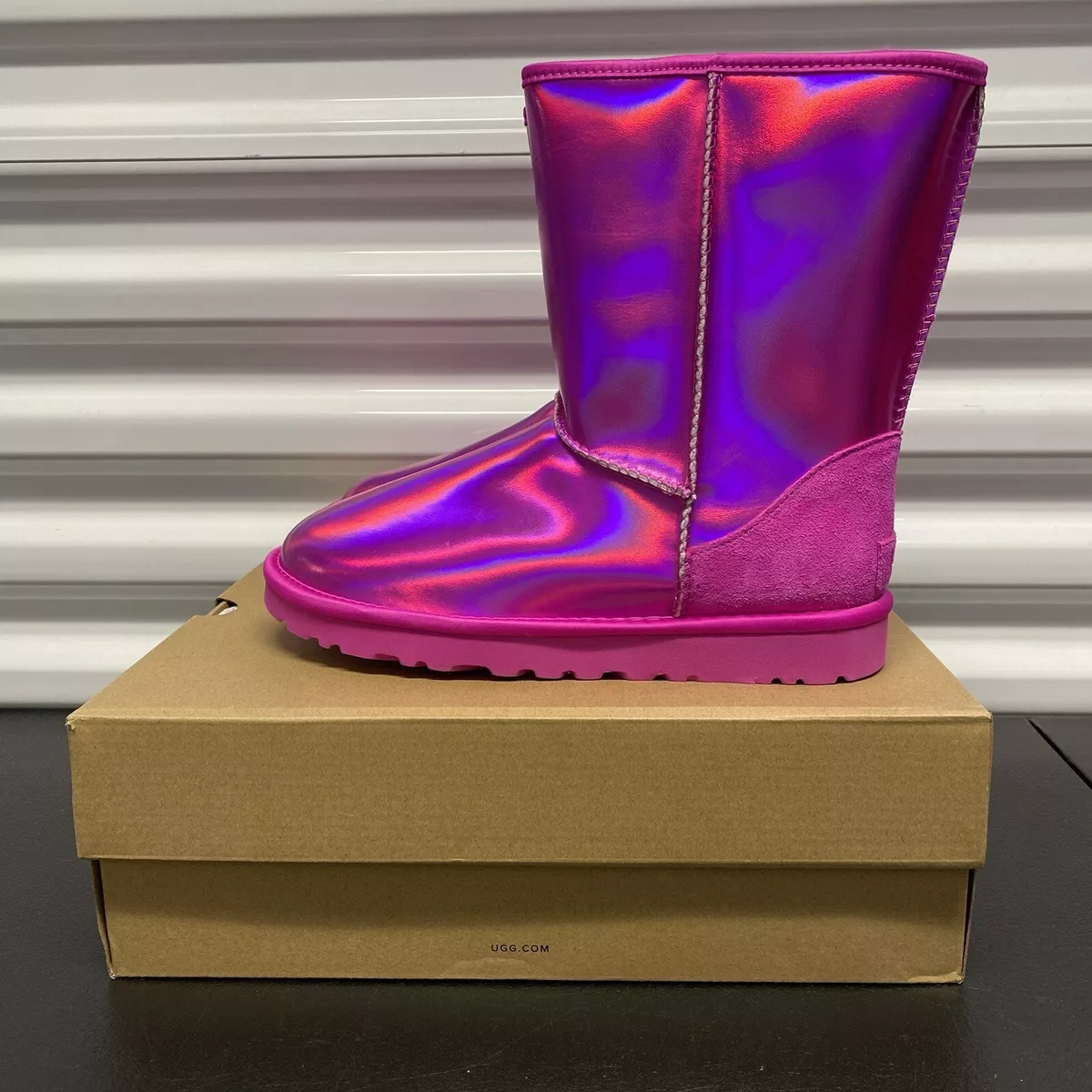 Pink and deals purple uggs
