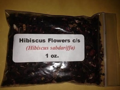 1 oz. Hibiscus Flowers c/s (Hibiscus sabdariffa)