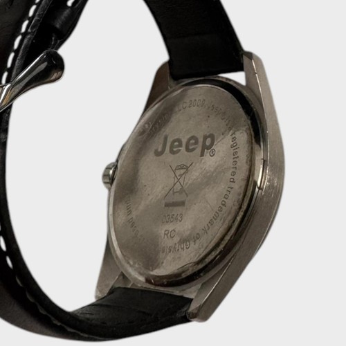 Jeep Men's Silver and Green Watch Timepiece Men's One Size Authentic Analogue - Picture 8 of 8