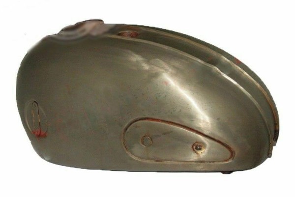 Neu Bare Metal 1950 Ariel Jagd Master Einzel Zwilling Benzin Fuel Gas Tank Unit-image