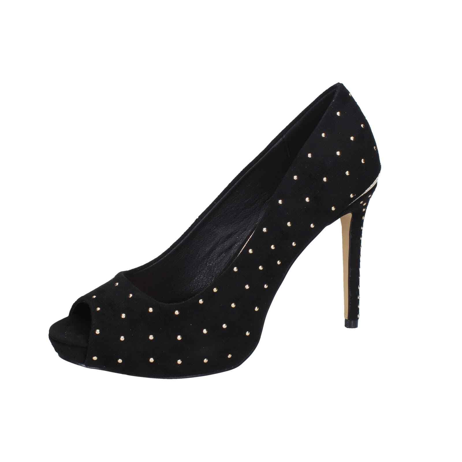 Женская обувь MENBUR 9 (EU 39) босоножки из черной замши с заклепками BC399-39