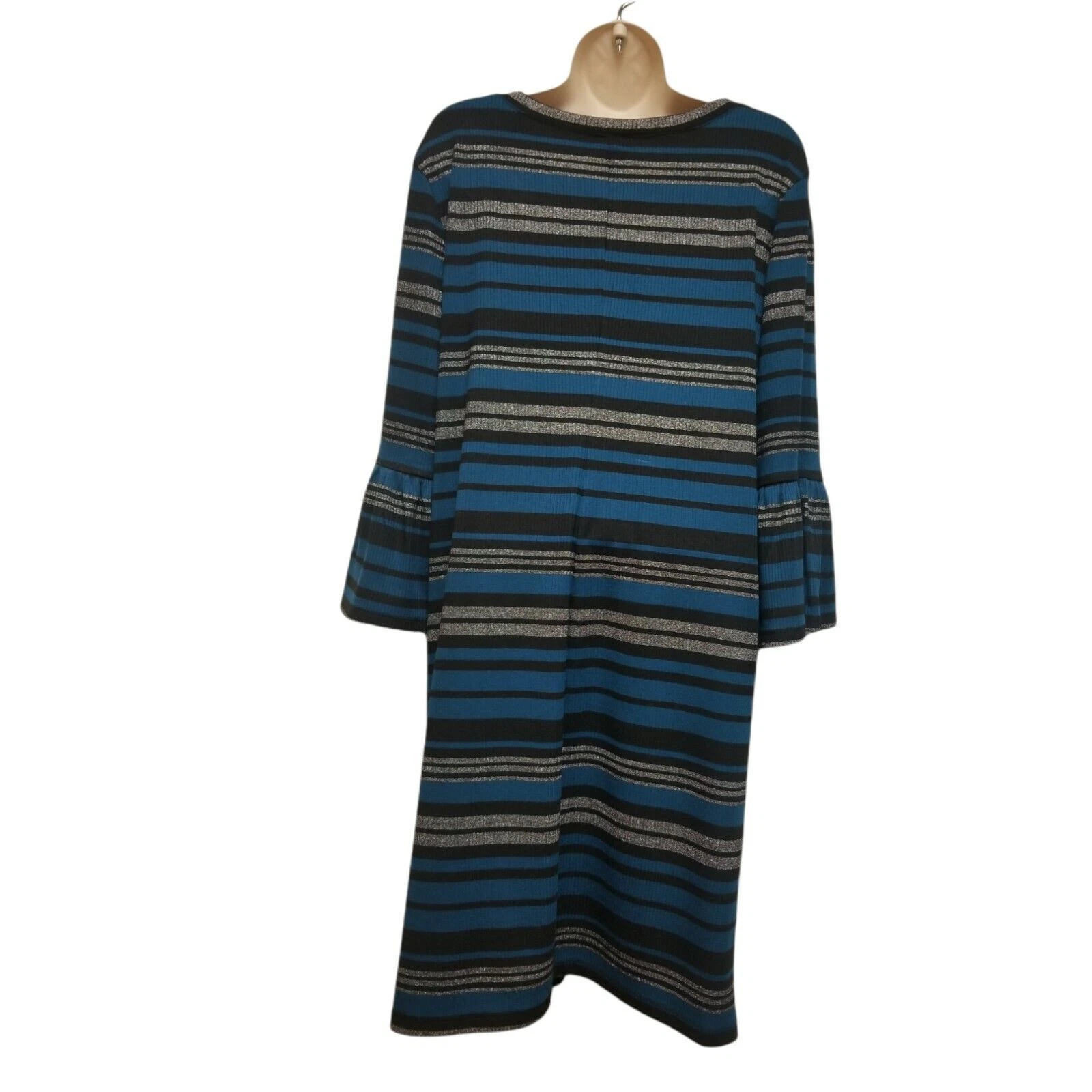 VETEMENTS Abito multicolore da donna Ronni Nicole a maniche lunghe taglia XL