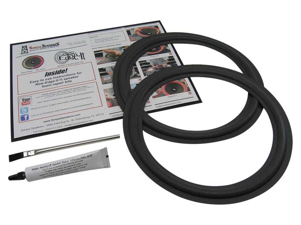 JBL P210H 10-Inch Woofer Foam Speaker Repair Kit for 8-Inch Cone FSK-10K Pair