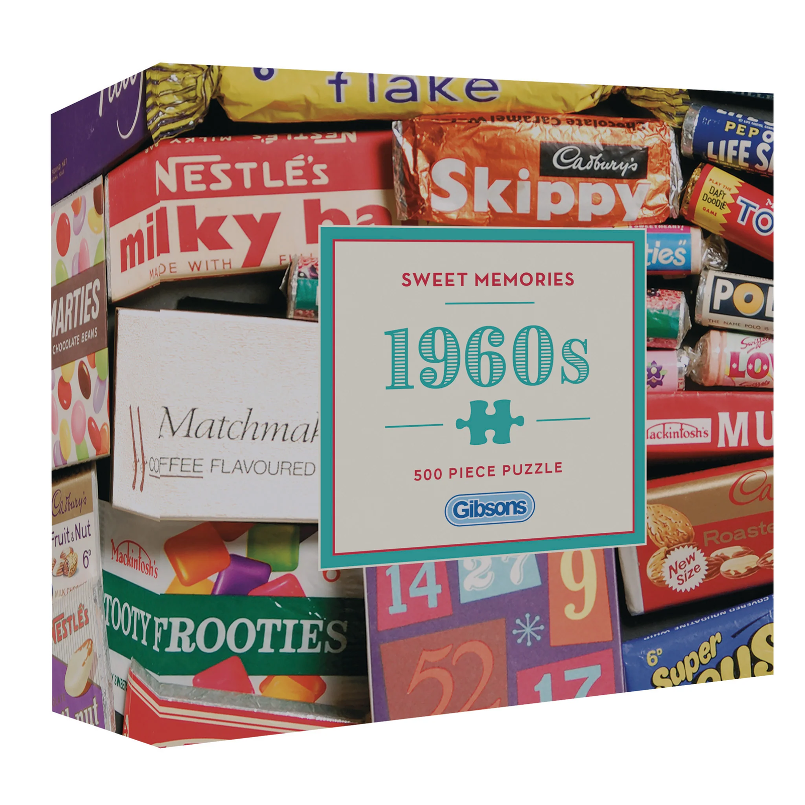 Gibsons Sweet Memories of the 1960s 500 Piece Jigsaw Puzzle