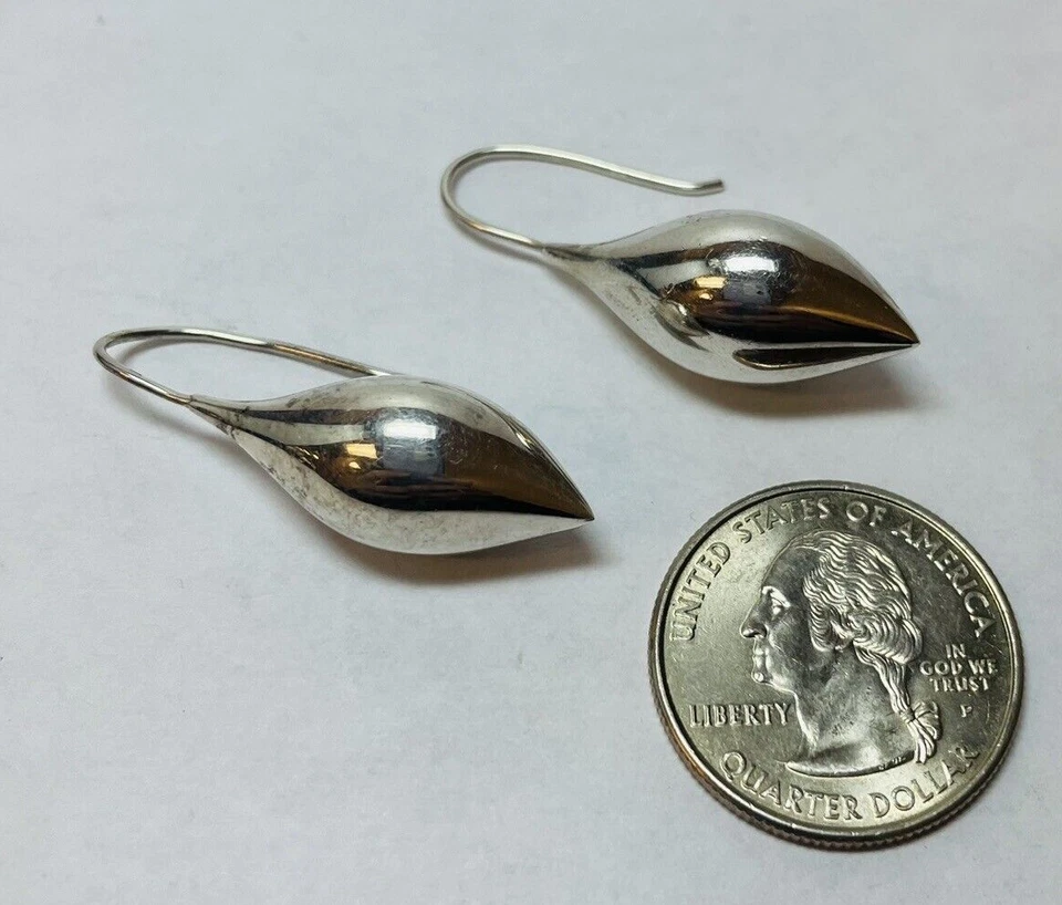 Серьги-крючки Michael Dawkins из стерлингового серебра 925 пробы - Изображение 4 из 4