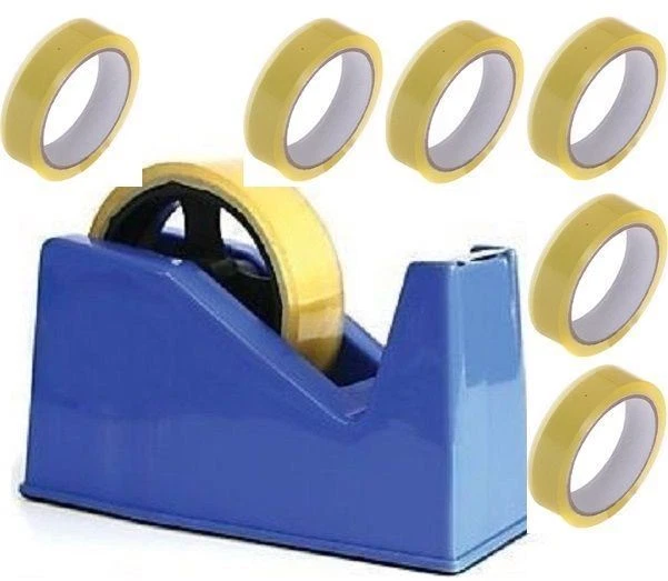 REMI TOOLS LTD DESKTOP HEAVY DUTY WEIGHT SELLOTAPE CELLOTAPE TAPE DISPENSER 6 ROLLS TAPE OFFICE