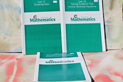 Applied Mathematics: Linear Equations Graphing Data Nonlinear Equations, Set/3