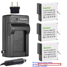 Kastar Battery Travel Charger for GoPro AHDBT-601 Hero 6  GoPro HERO6 Silver