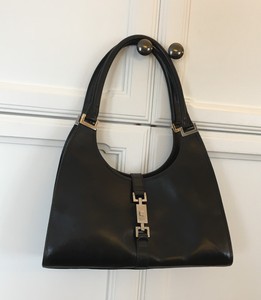 vintage gucci bag black leather
