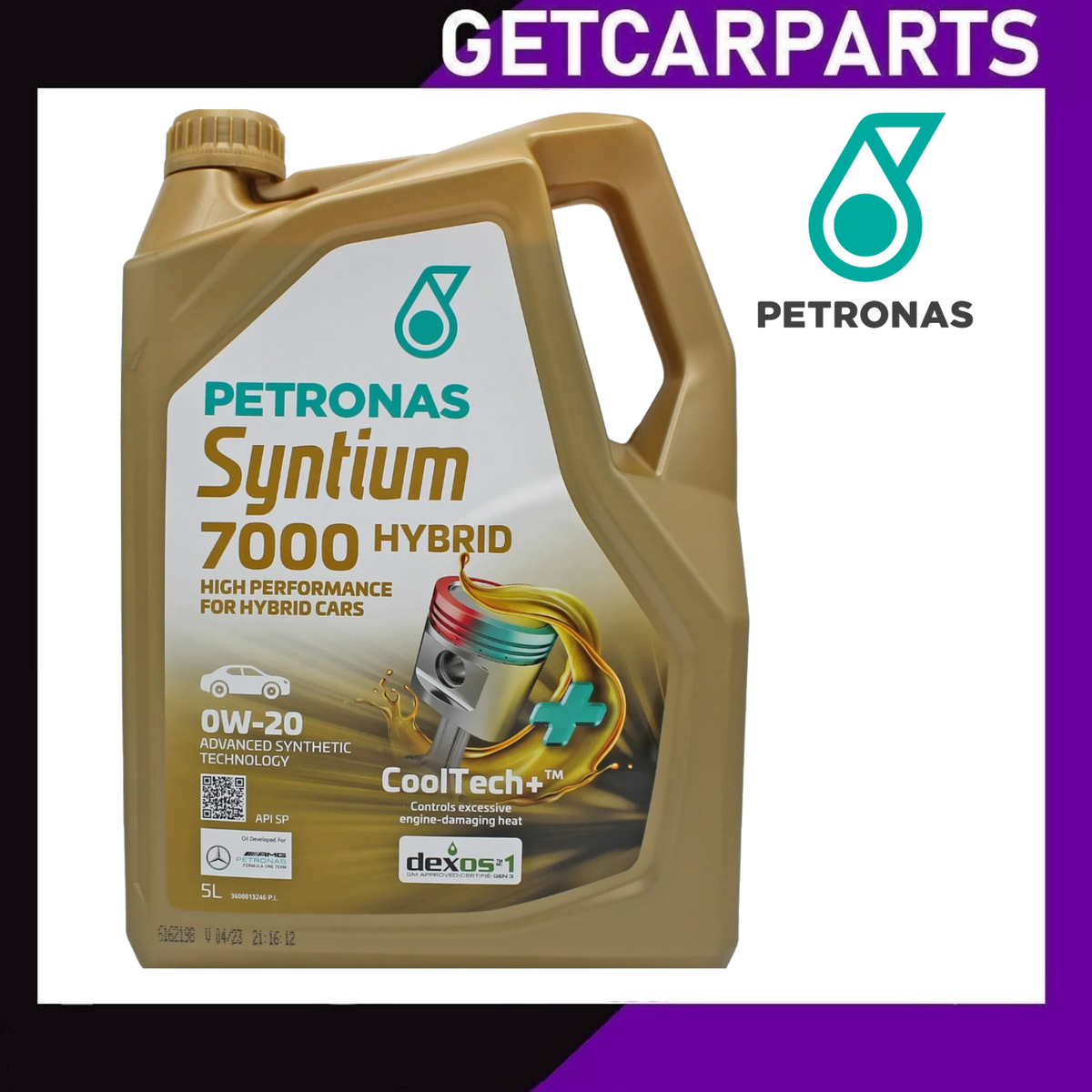 PETRONAS Syntium 7000 Hybrid 0W-20 0W20 Fully Synthetic Engine Oil