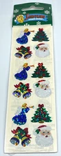 Vintage Sandylion Prismatic Christmas Stickers 1 Sheet LOT of 3 SEALED