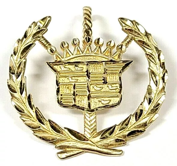 1985 MA 14k Yellow Gold Cadillac Emblem Pendant