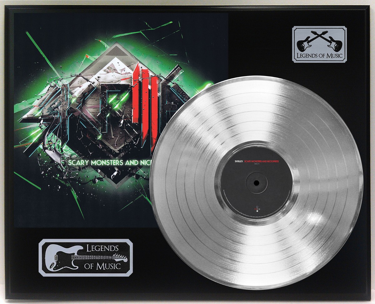 Skrillex - Scary Monsters And Nice Sprites Silver LP Record Plaque
