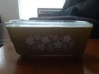 Vintage Pyrex  "Crazy" Daisy Spring Blossom Loaf Pan Fridge