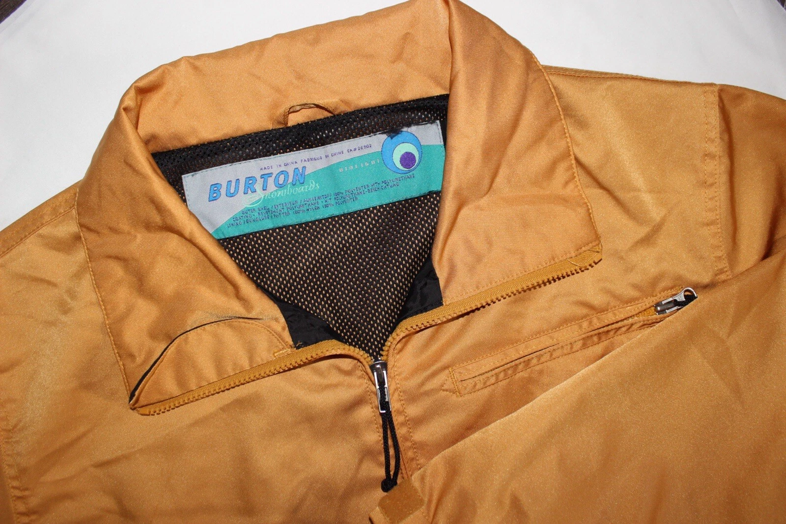 burton biolight full zip mesh lined ski winter jacket