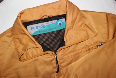 Burton BIOLIGHT Snowboard Jacket Women L Orange Full Zip Mesh Lined Ski Winter
