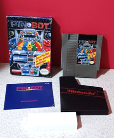 Pin Bot Game (Nintendo NES System 1990) Original NES Complete in Box