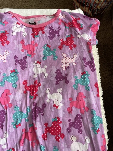 Circo girls sz. 14/16 short sleeved poodle design nightgown. Cute, fun - Picture 3 of 10