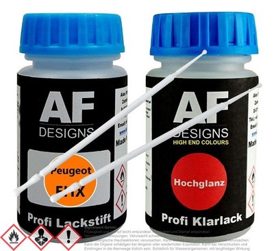 Für Peugeot EHX Orange Coq De Roche Lackstift Klarlack Lacktupfer Autolack Set