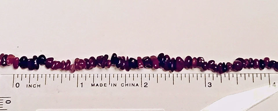 8" RUBY BRACELET.  Large Easy-to-Use Sterling Silver Clasp.   Vibrant Red Color. - Image 4 of 4