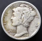 1929-S 10C Mercury Dime XF (#8264)
