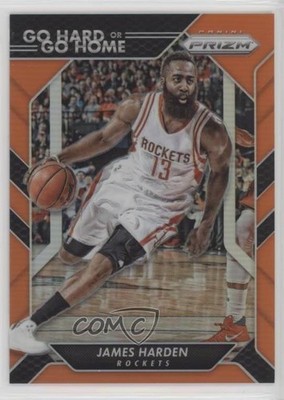 2016-17 Panini Prizm Go Hard or Go Home Orange Prizm 1/49 James Harden #23 d5c