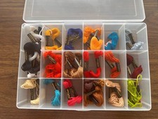 LOT 29 skeins embroidery floss thread J P Coats plus storage case