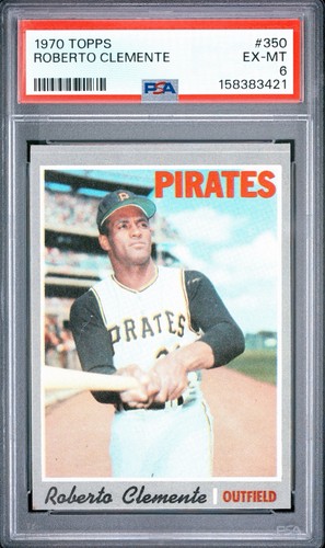 TOPPS #350 ROBERTO CLEMENTE PSA 6 CSR329