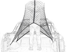 Highly Elastic Cargo Net, Simple Truck Bed Cargo Mesh Organizer, Suitable for 5f