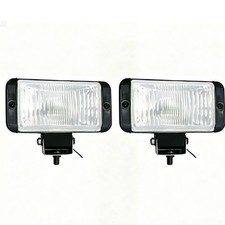 Pair Universal 12v 55w 6 Inch Front Halogen Fog Driving Spot Light Lamp Car Van