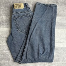 Vintage 1990s Faded Glory Girls Blue Jeans Size 16 Slim Made In USA 100 Cotton
