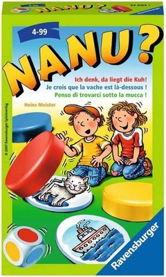 Ravensburger 23063 - Nanu? Mitbringspiel für 2-4 Spieler, Merkspiel ab 4 Jahren