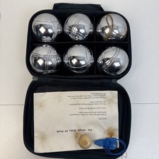 Boule Pétanque Competition Steel Balls Set of 6 with Carry Case boules l@@k!!