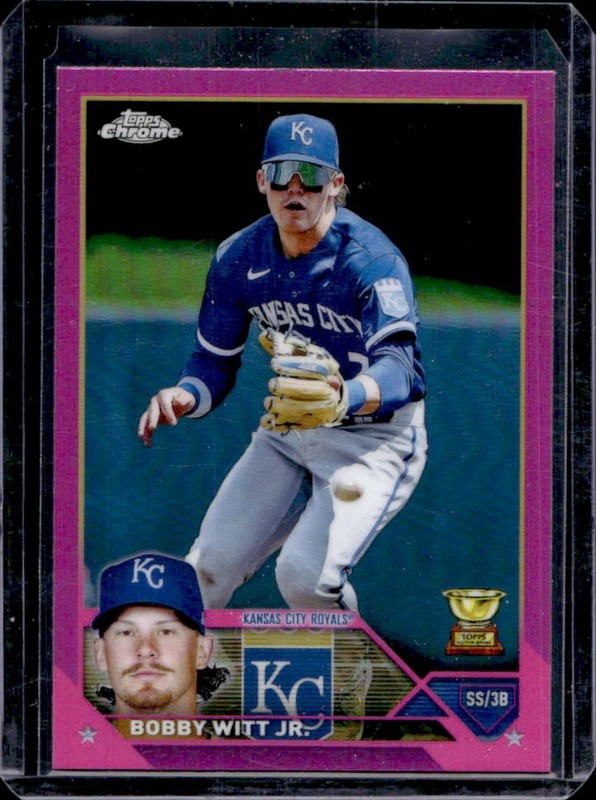 2023 Topps Chrome Bobby Witt Jr. Pink Refractor #176 Royals